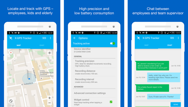 Solución X-GPS Tracker: App móvil para servicio de campo.
